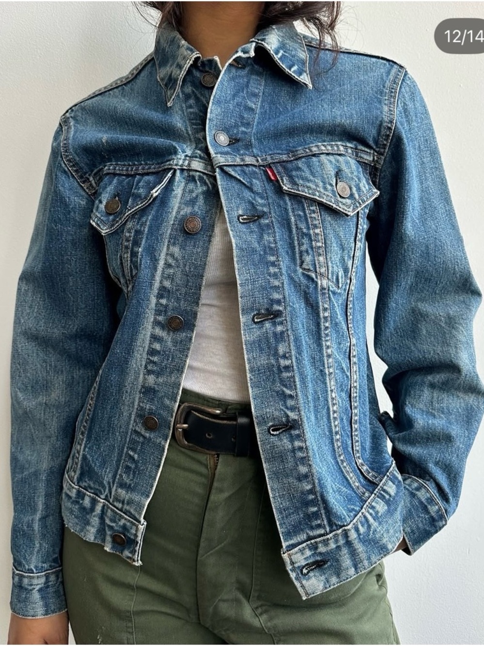 Vintage 1960s Big E Type III Levi’s Denim Trucker Jacket. - Picture 2 of 7